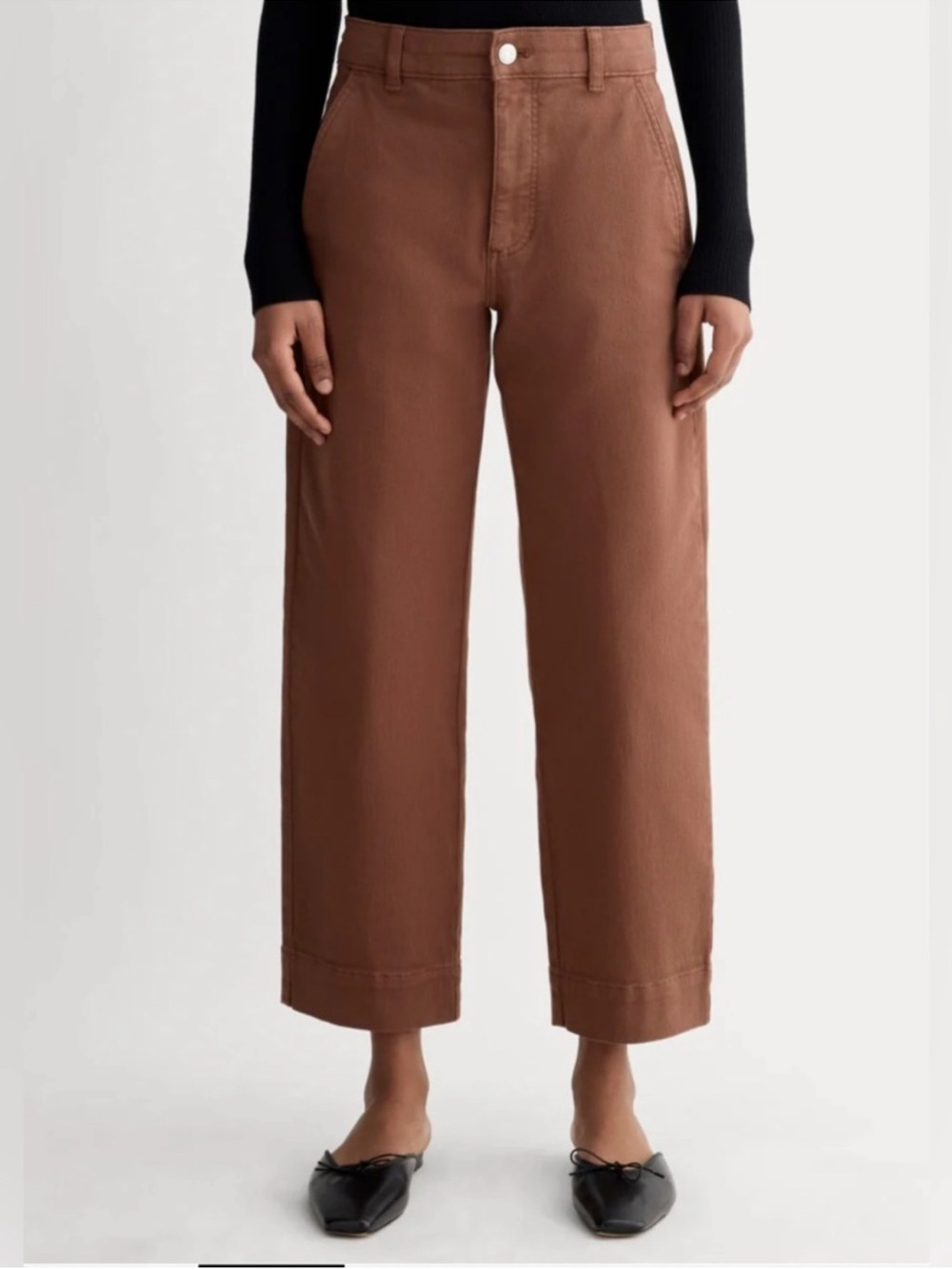 New Everlane THE UTILITY STRAIGHT-LEG PANT in Rosewood Size 6L - Picture 12 of 14